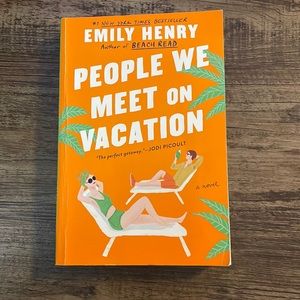 Emily Henry “people we meet on vacation” novel, larger paper back, gently used.